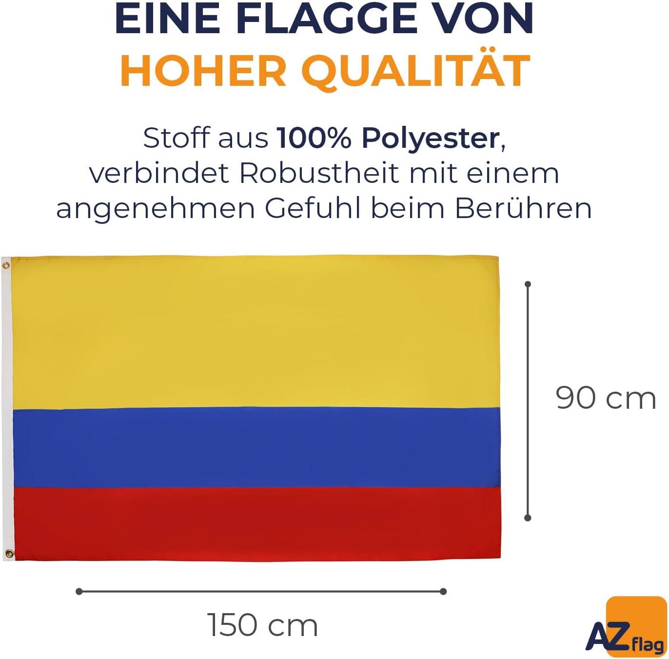 Gagliardetto Colombia 15x10 Cm Con Ventosa - Bandierina Da Auto Per Specchietto, Poliestere - Foto 6