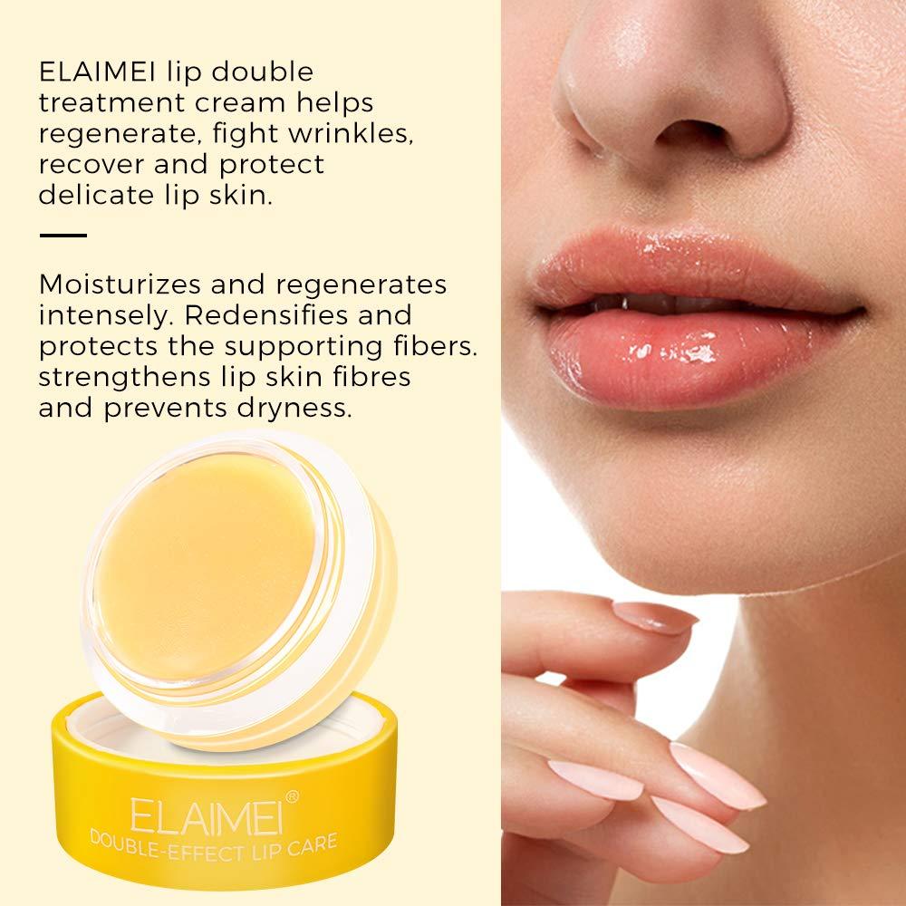 Lip Sleeping Mask, Lip Scrub Mask with Double Effect, Repair Lip Mask