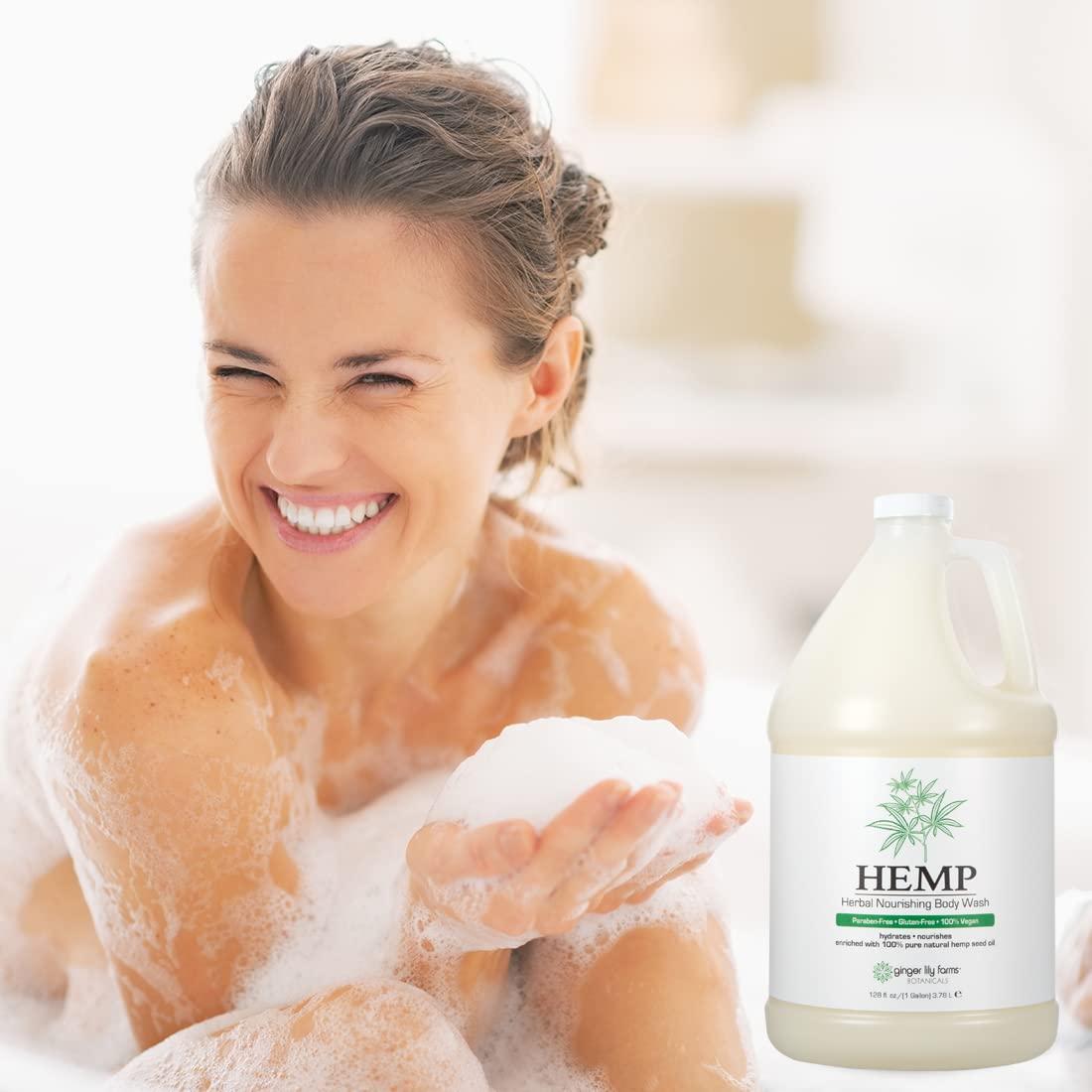 Ginger Lily Farms Botanicals Herbal Nourishing Body Wash with Pure Hemp
