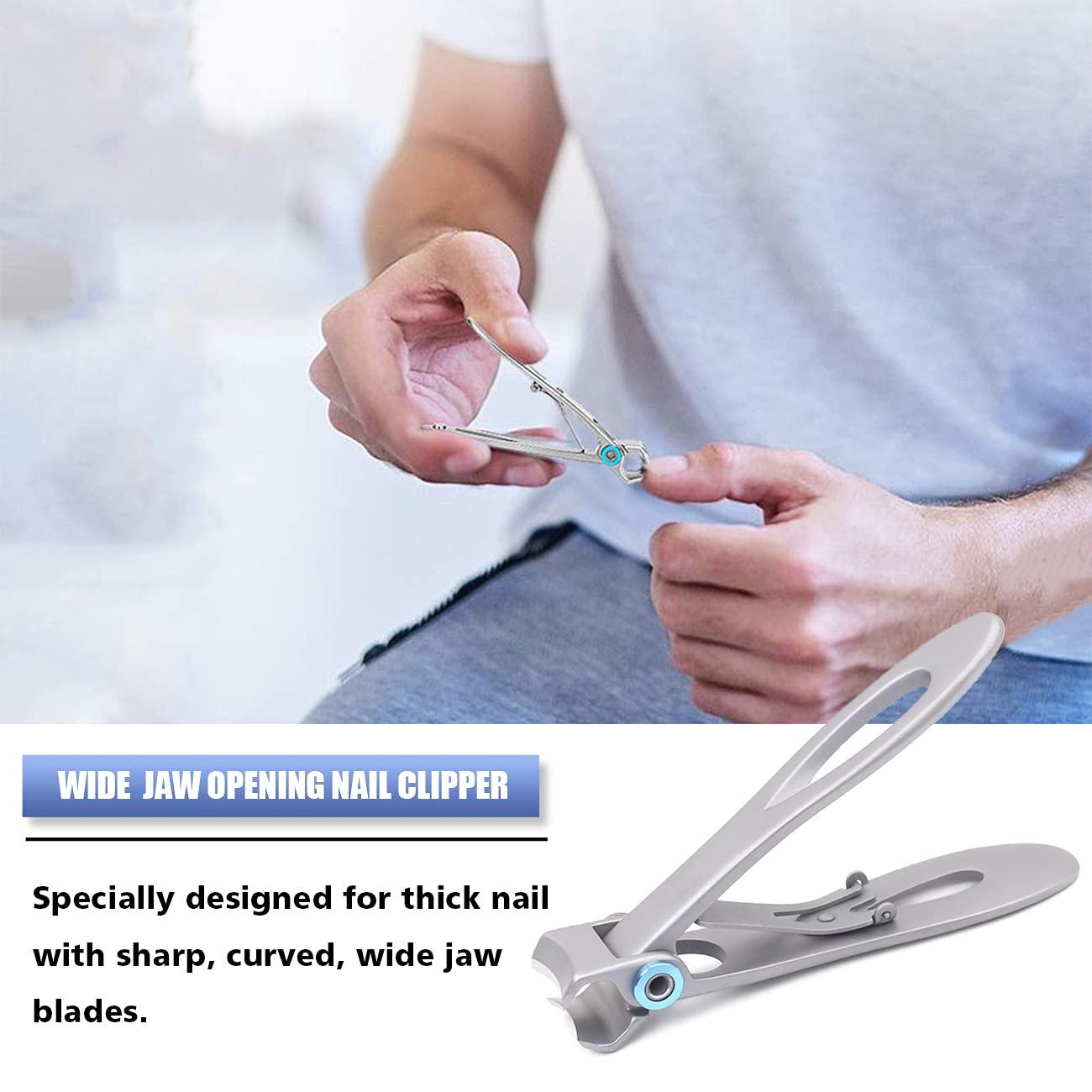 Toenail Clippers Kit for Ingrown/Thick Nail, Ingrown Toenail Tool Kit with  Ingrown Toenail Clipper/Corrector, Wide Jaw Opening Nail Clipper for Thick  Nail, Pedicure Tool for Seniors/Adult by MAYKI Surgical Graded Stainless…