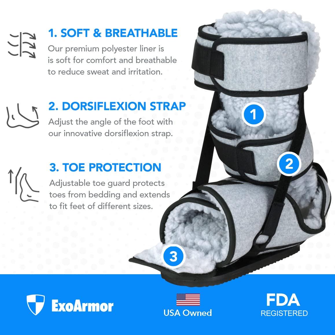 ExoArmor Podus Boot Heel Pressure Relief, Foot Drop Support & Hip