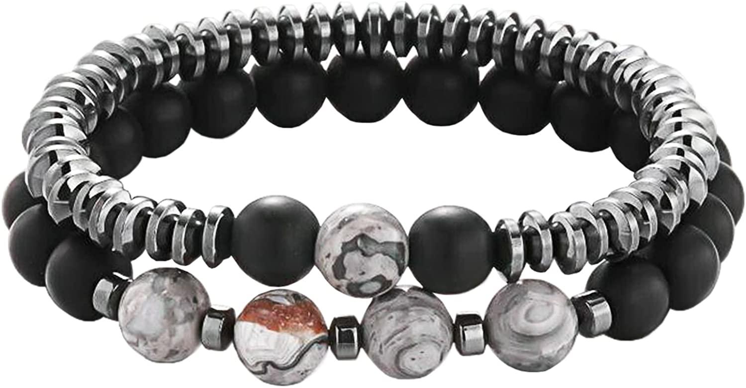 Amazon.com: WAINIS 12PCS 8mm Semi-precious Beaded Bracelets for Men Women  Healing Stretch Round Bead Crystal Gemstones Bracelets Unisex: Clothing,  Shoes & Jewelry