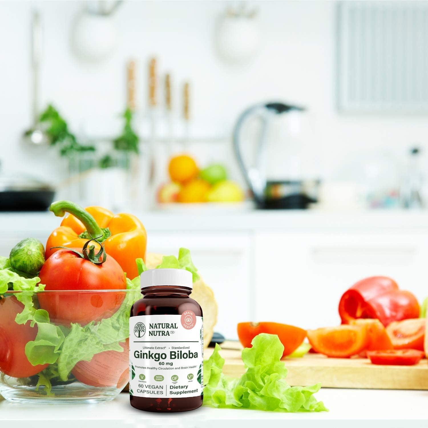 Natural Nutra Ginkgo Biloba Improves Circulation to The Brain and