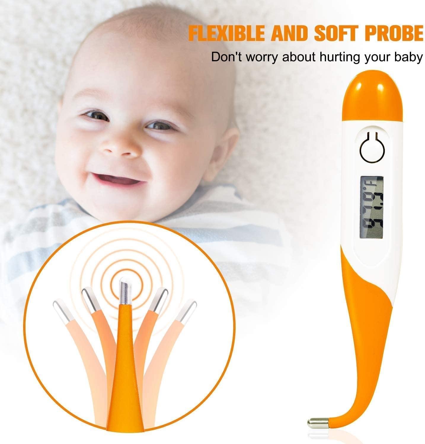 Digital Oral and Rectal Thermometer for Babies, Kids, and Adults