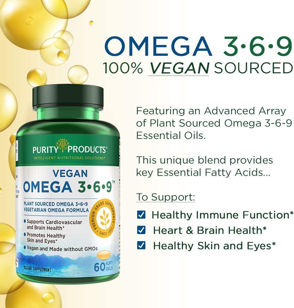 Omega 369 Vegan and Vegetarian Omega Formula 5 in 1 Essential Fatty