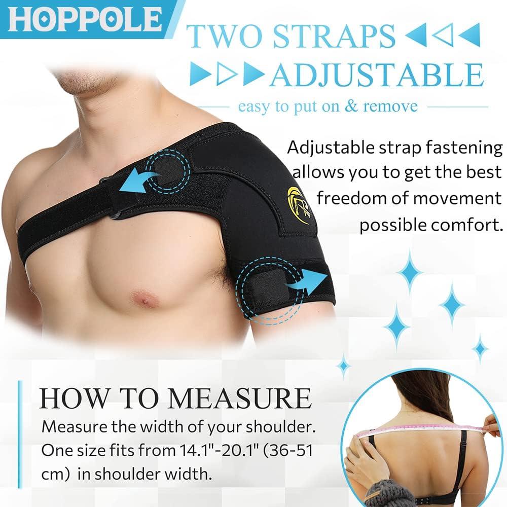 Double Shoulder Brace For Women And Men. Adjustable Support For