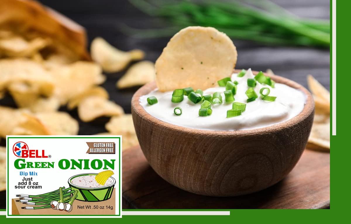 Green Onion Dip Mix, Gluten Free & Allergen Free 0.50 Ounce (8 Pack)