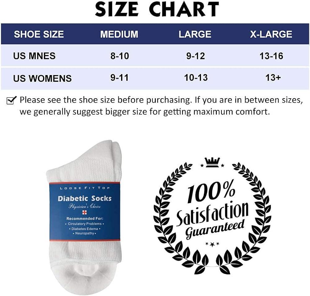 6 Pack Mens 100% Cotton Non Elastic/Binding Summer Dress Socks for  Circulation
