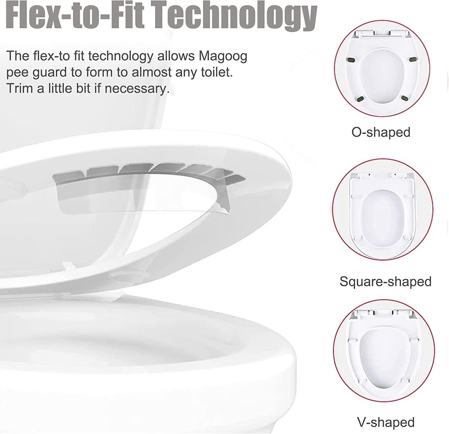 Magoog Pee Guard, Prevent Pee Splash, Pee Guard for Toilet Adults