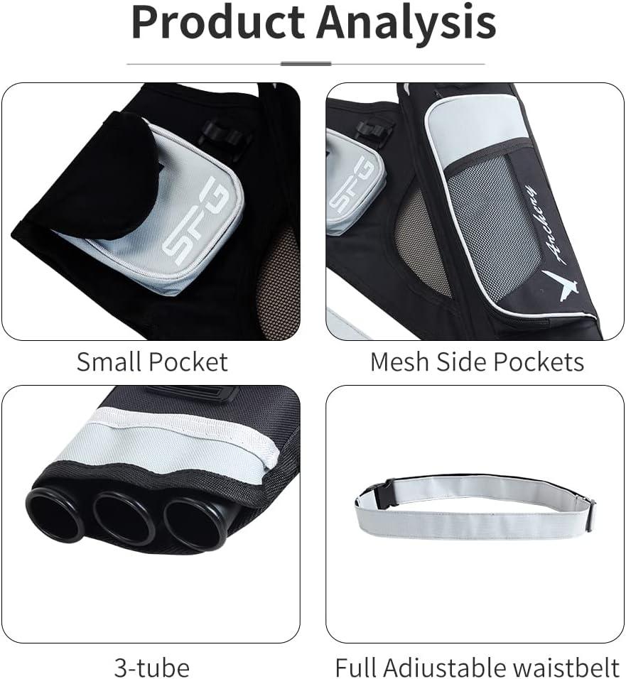 SOPOGER Archery Hip Quiver for Arrows 3 or 4 Tube Bow Belt Quiver