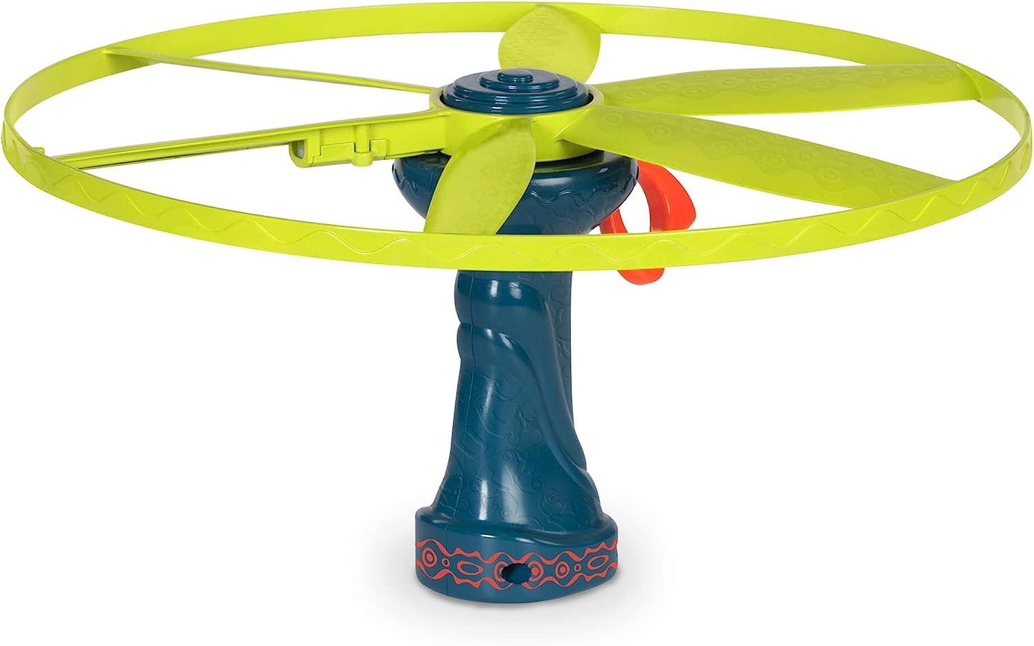 B. toys Light Up Disco Flyers Flying Disc with Lights Launcher
