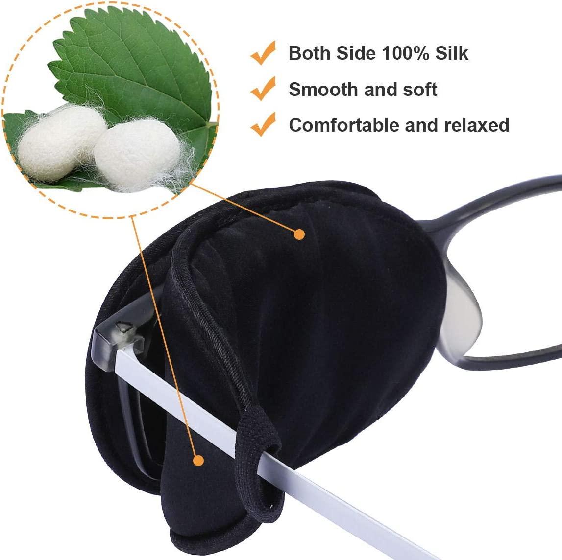 eZAKKA Eye Patches for Adults, Eye Patch for Glasses Silk Patch for