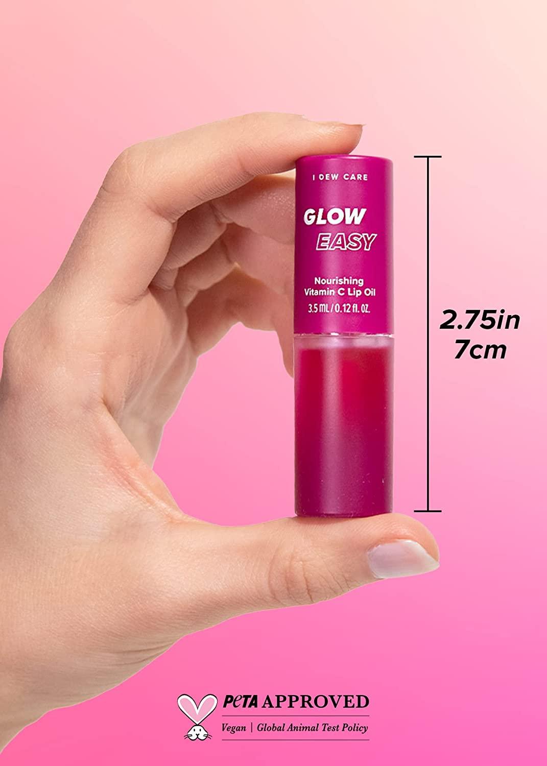 i dew care vitamin c lip oil I Dew Care Lip Oil Gloss - Glow Easy | Tinted Moisturizing Lip Oil with  Vitamin C