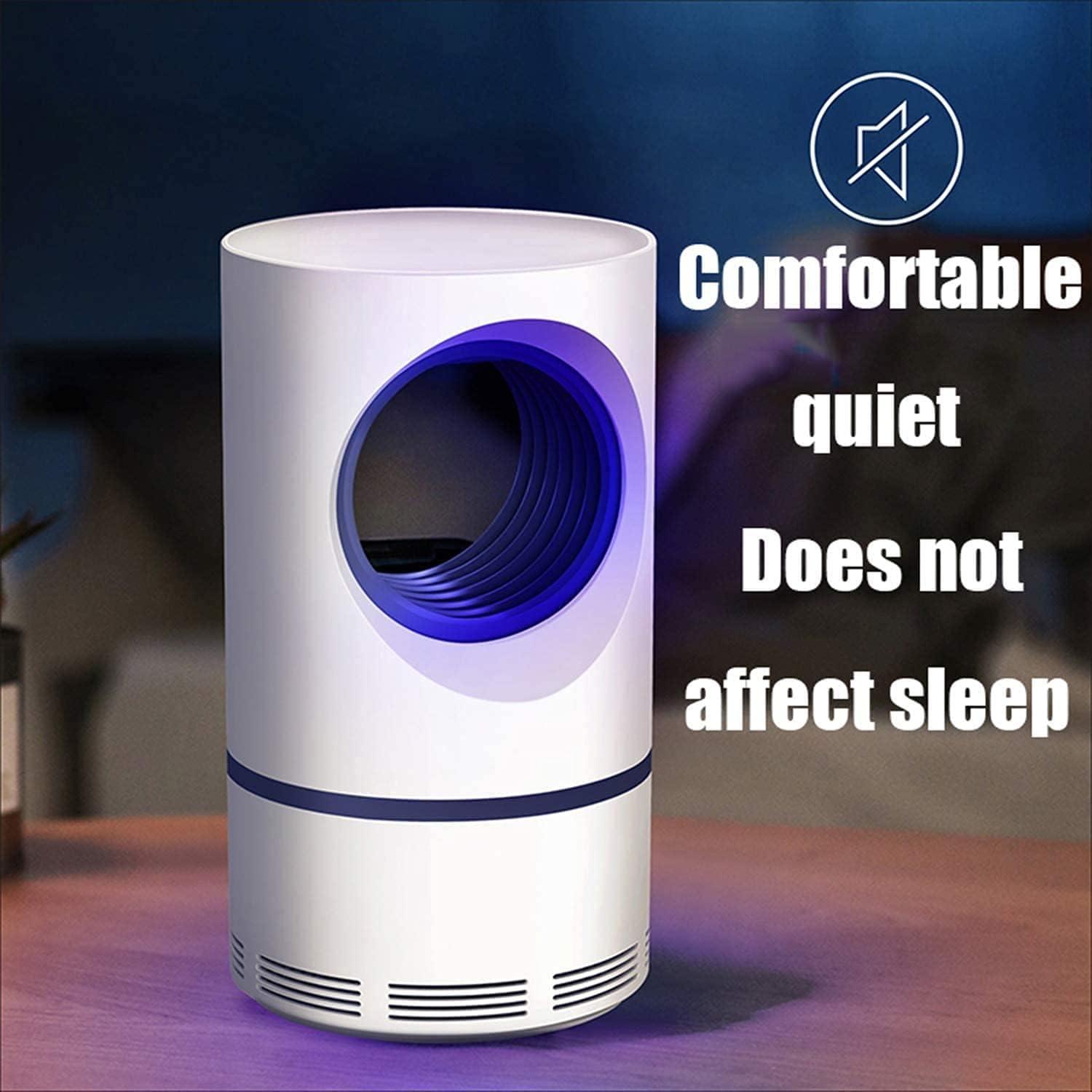 Electric Mosquito Killer Lamp Indoor Outdoor Insect Trap with Suction Fan White