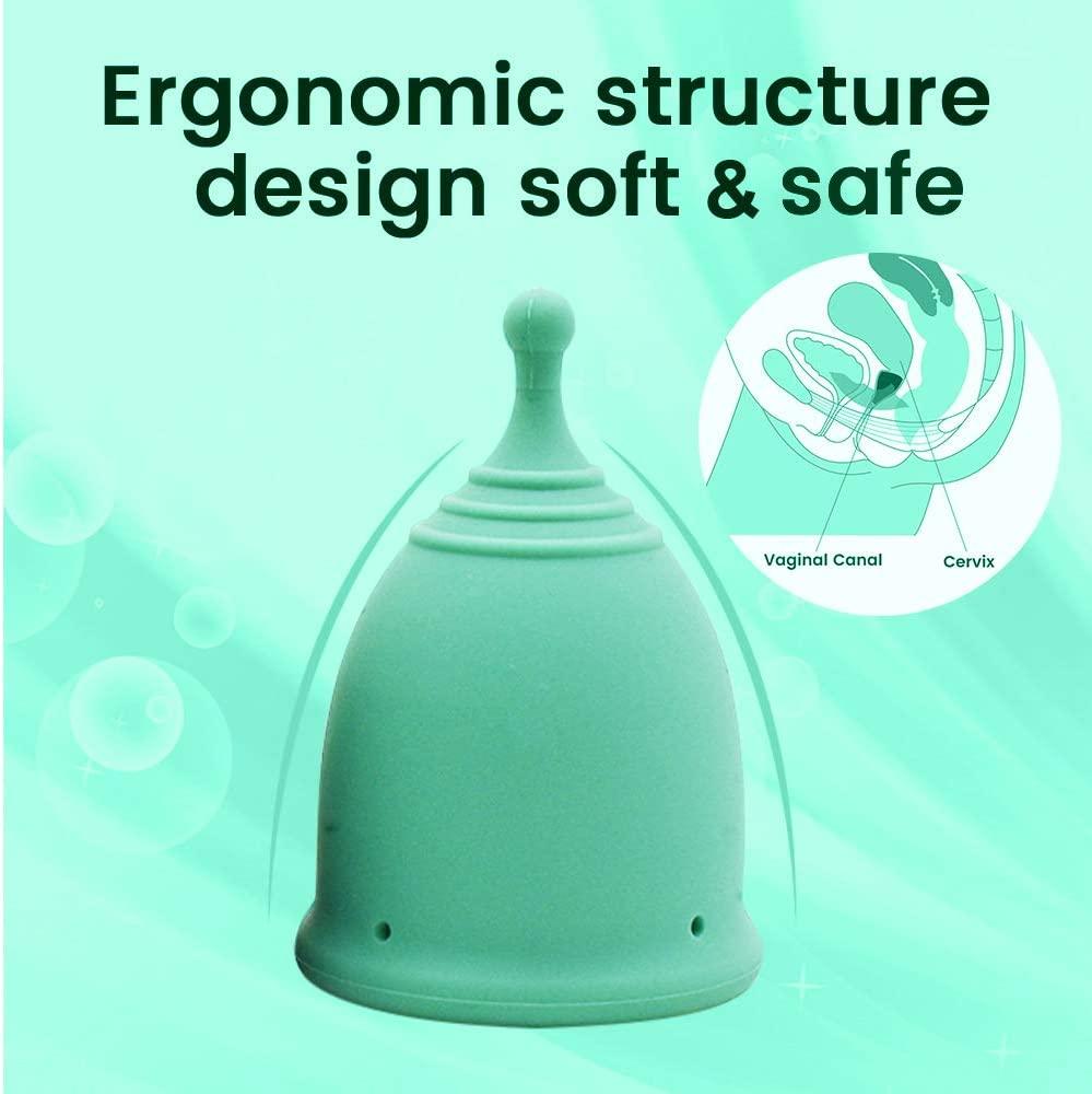 SHORDY Reusable Menstrual Cups, Set with Box, Period Starter Kit for