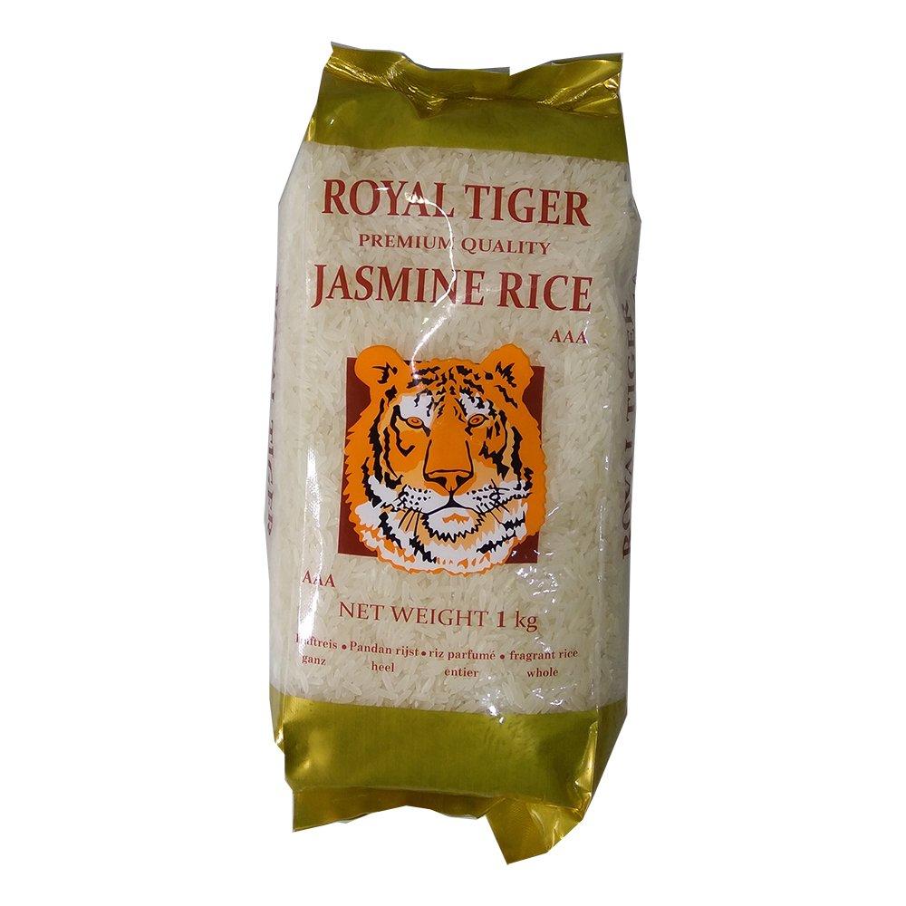 Jasmine Rice Royal Tiger 1kg - Premium Thai Rice Authentic Flavor ...