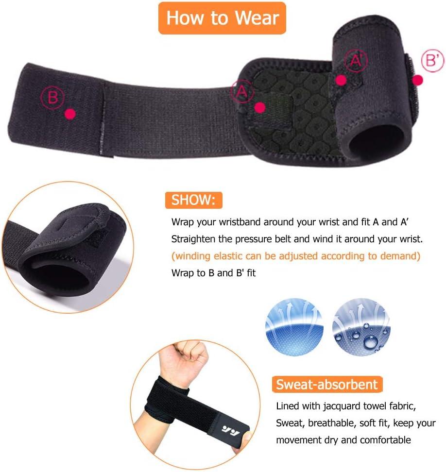 Wrist Brace for Ganglion Cyst, Arthritis, Carpal Tunnel Breathable Sport/Fitness Support for