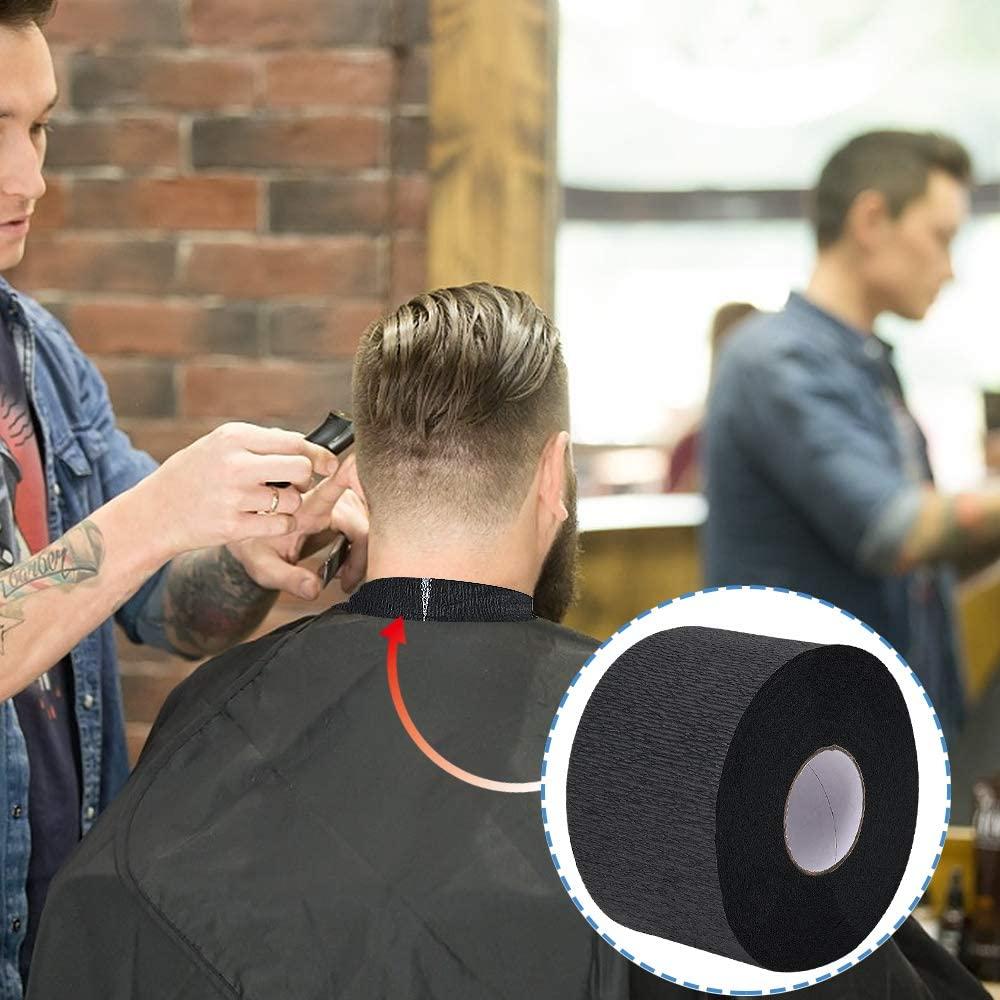 Noverlife 5 Pack Disposable Barber Paper Neck Strips Black Salon