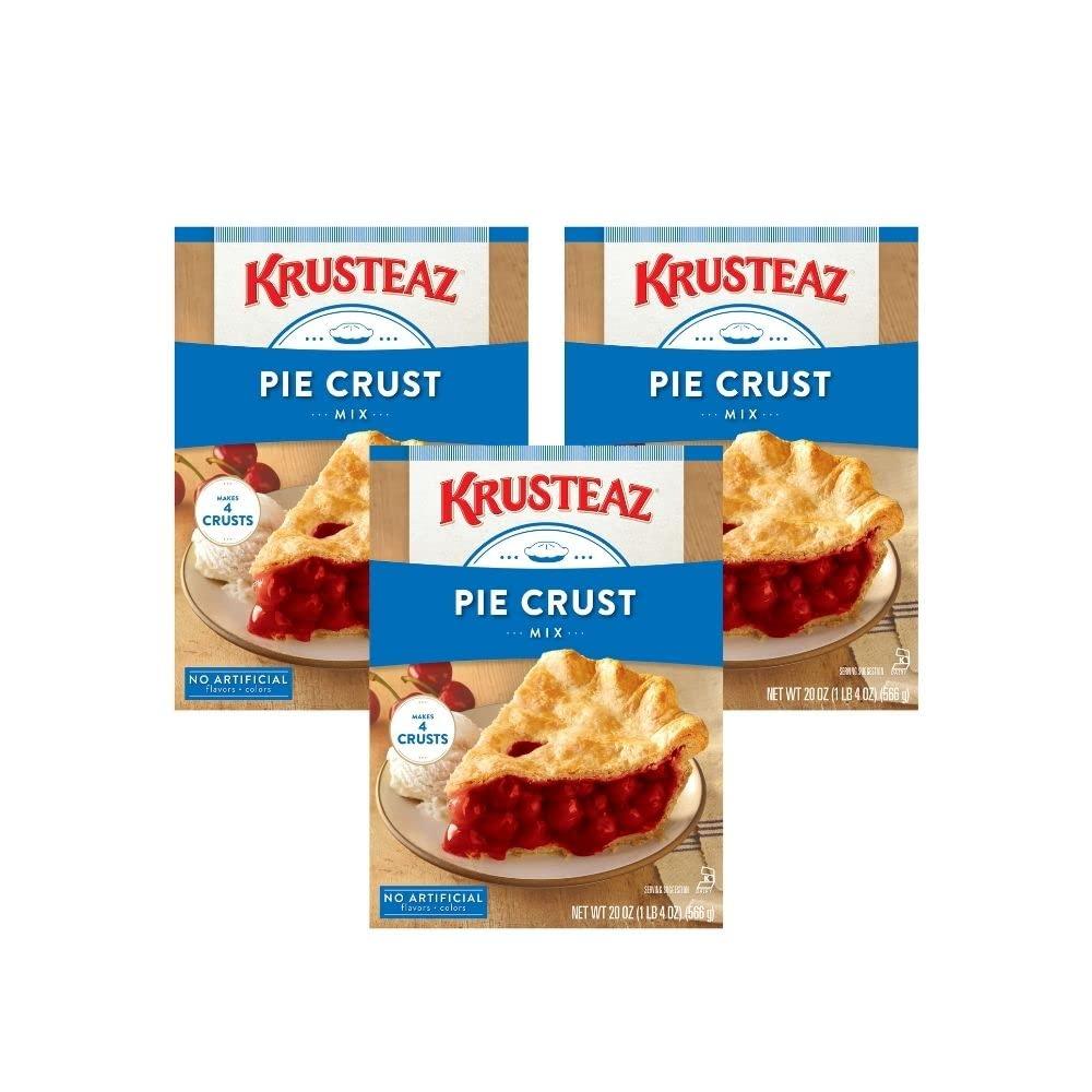 Krusteaz Traditional Light & Flaky Pie Crust Mix 20 OZ (Pack of 3