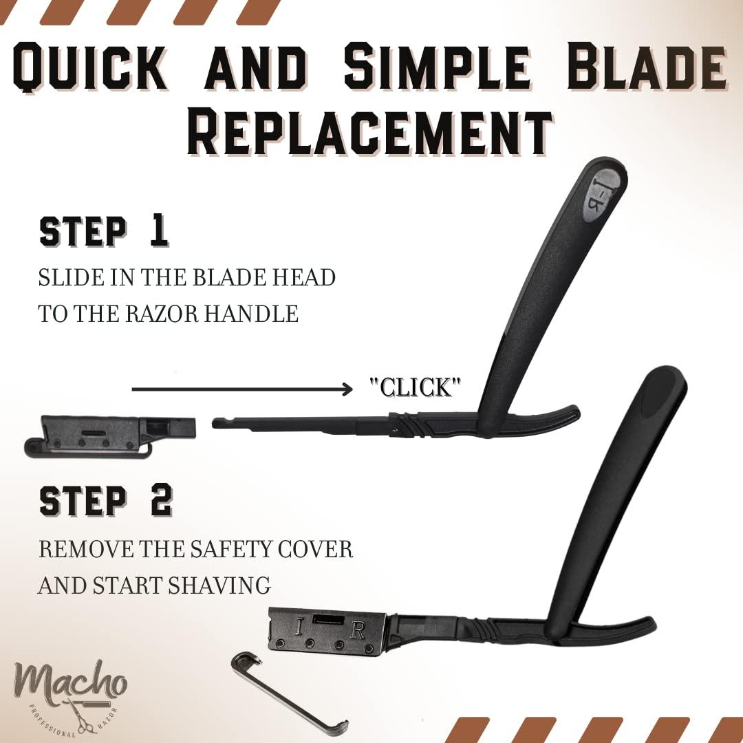 Macho Straight Razor Handle for Professional Barbers Plus 100