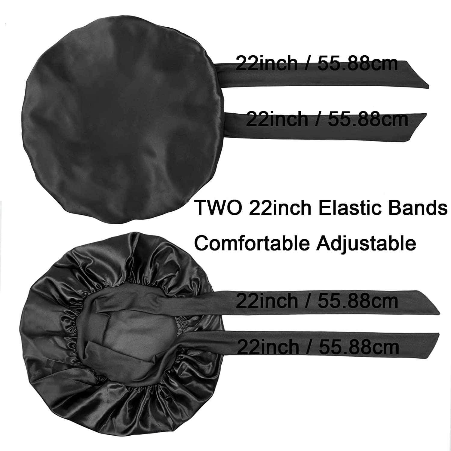 Jumbo Satin Hair for Women Stretchy Silk for Long Curly