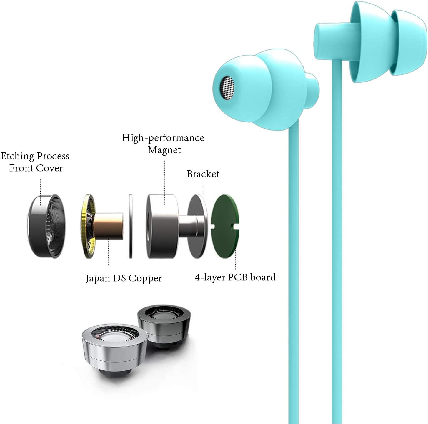 Maxrock unique total best sale soft silicon sleeping headphones