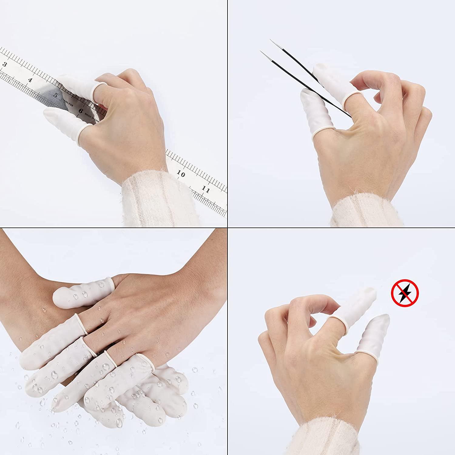 Finger Cots Small 300 Pcs Fingertips Protective Finger Cots White