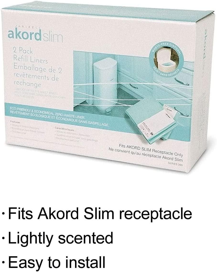 Janibell Brand Akord Diaper Disposal Liners for 280 Slim Model Scented