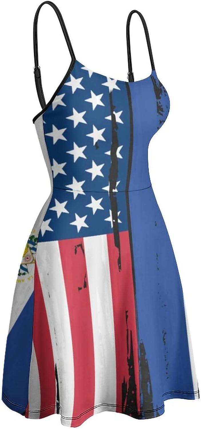 BAIKUTOUAN USA El Salvador Flag Women's Sexy Mini Dress - XX-Large | Buy Now with Express International Delivery | GoSupps.com BAIKUTOUAN USA El Salvador Flag Women's Sexy Mini Dress - XX-Large | Buy Now with Express International Delivery | GoSupps.com