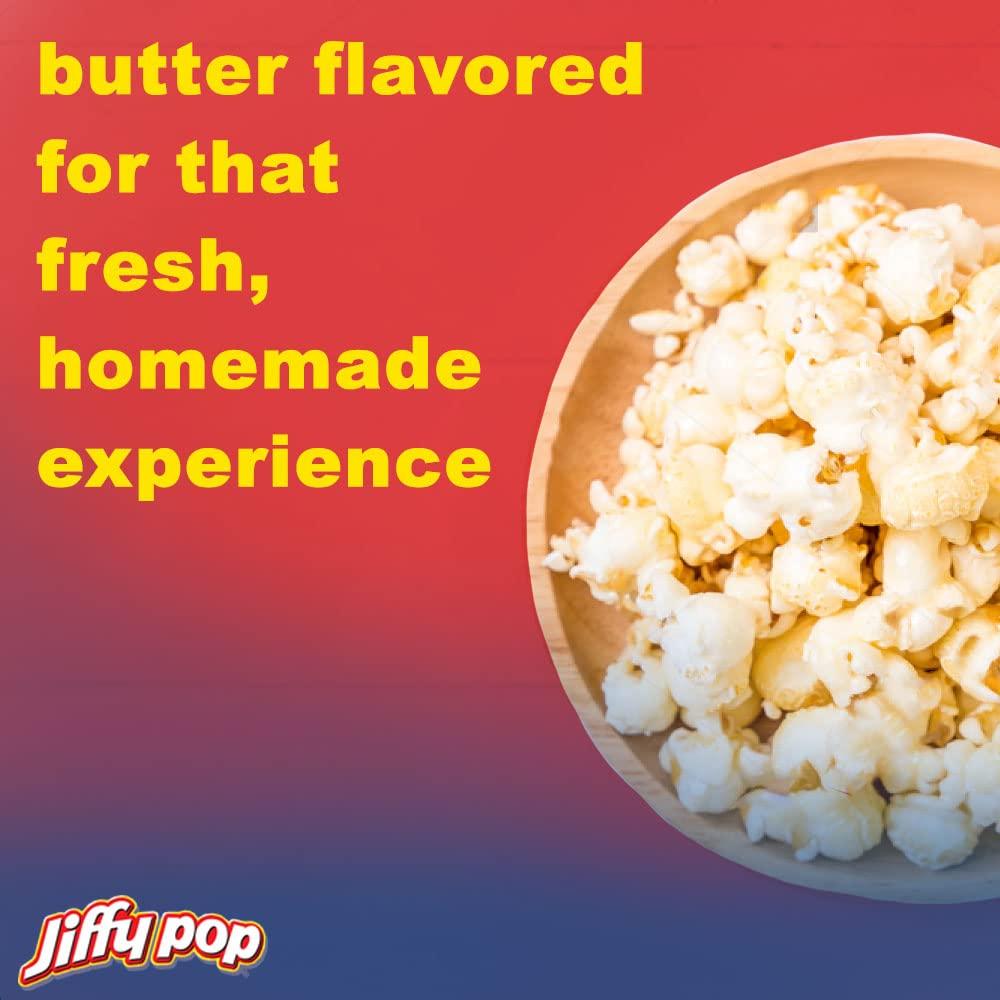 Jiffy Pop Popcorn On Stove - Jiffy Pop Campfire Popcorn - Stove Top Popcorn  - Stovetop Popcorn - Movie Popcorn - Campfire Popcorn Popper - Fluffy  Popcorn - Butter Popcorn - Dean Products (3)
