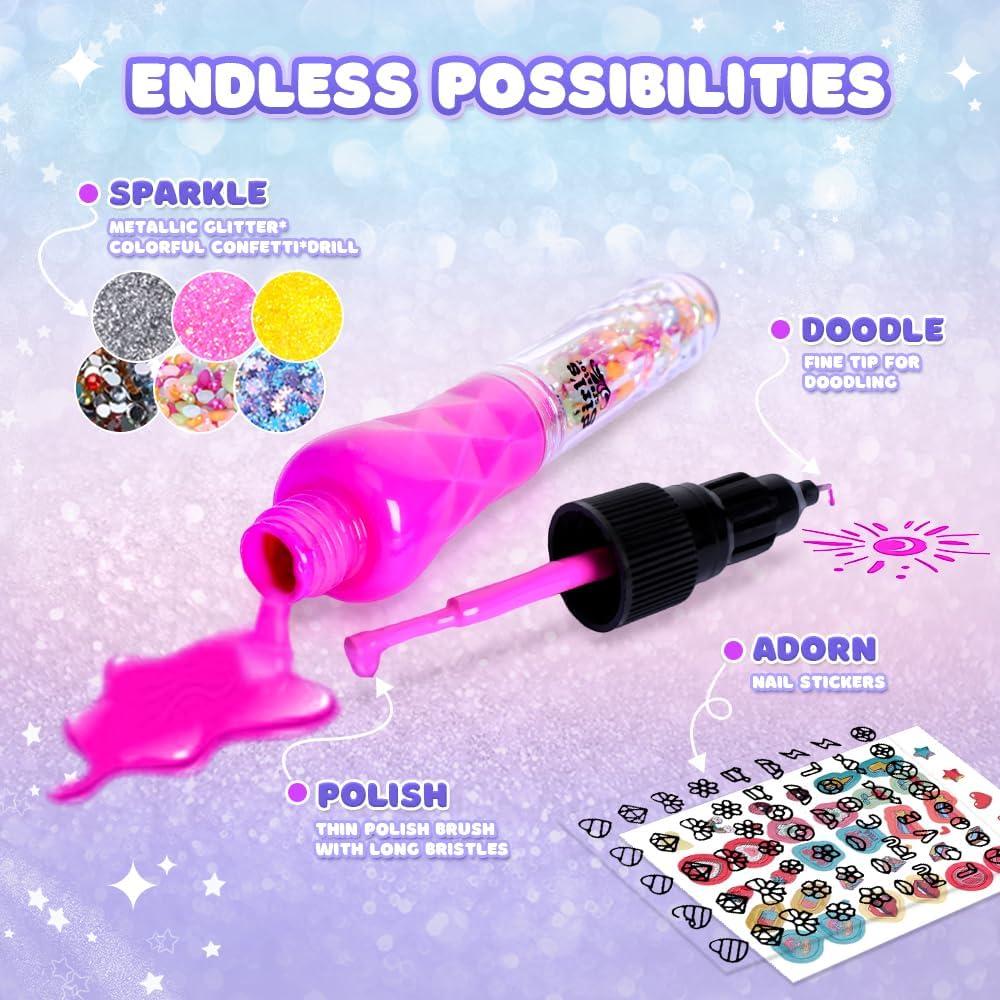 Girls Nail Polish Set Spa Kit Ages 7-12 Birthday Gifts for