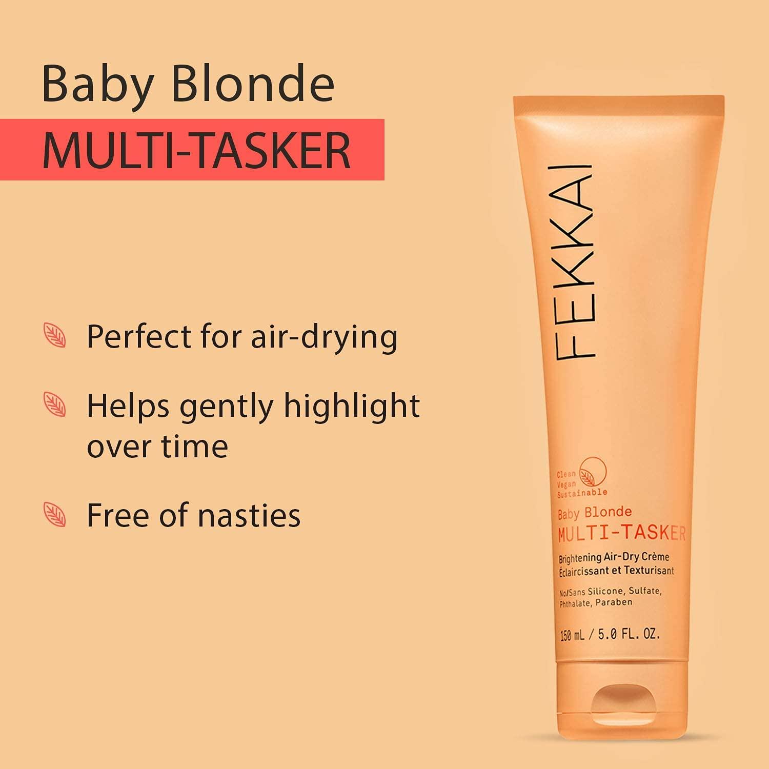 FEKKAI Baby Blonde for Blonde Hair | Blonde Hair Lightener Toner | Brighten and Boost | Vegan | Sulfate Free Shampoo | 5oz