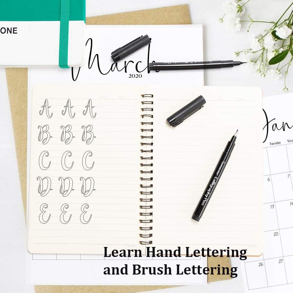 Calligraphy Pens Set - 10 Size Brush Pens for Beginners - Ideal for ...