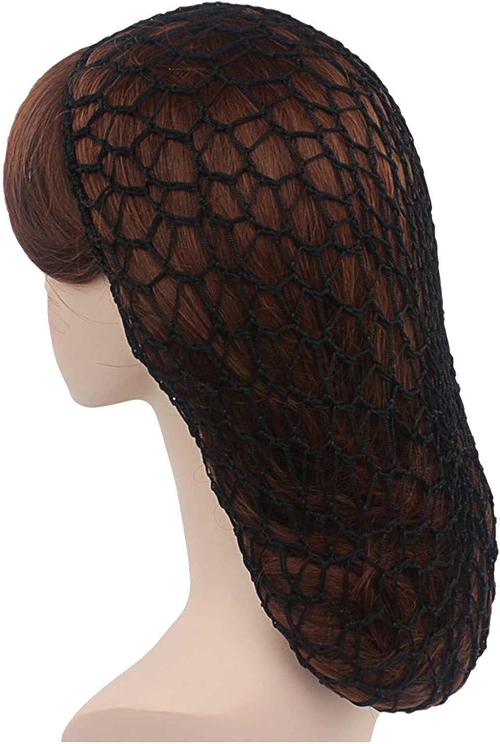 4Pcs Hair Nets For Sleeping In Crochet Cap Hair Mesh Crochet Mesh Hair - Foto 2