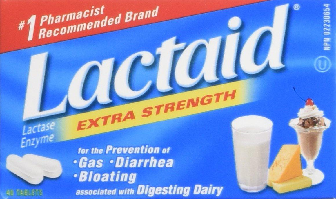 Lactaid Extra Strength Chewable Tablets FastActing Dairy Relief 60