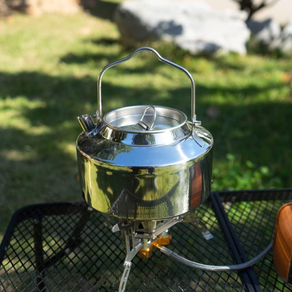  Camping Tea Kettle, Hiking Kettle, Camping Kettles For Boiling  Water, Outdoor Tea Pot, Camping Teapot 0.9 Liter Aluminum Alloy Portable Camp  Tea Coffee Pot Container For Outdoor Campfire Use : Sports