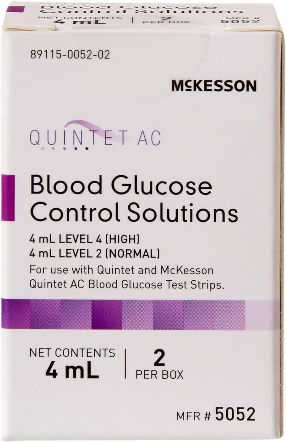 McKesson Quintet AC Blood Control Solution for Glucose Meter Level 1