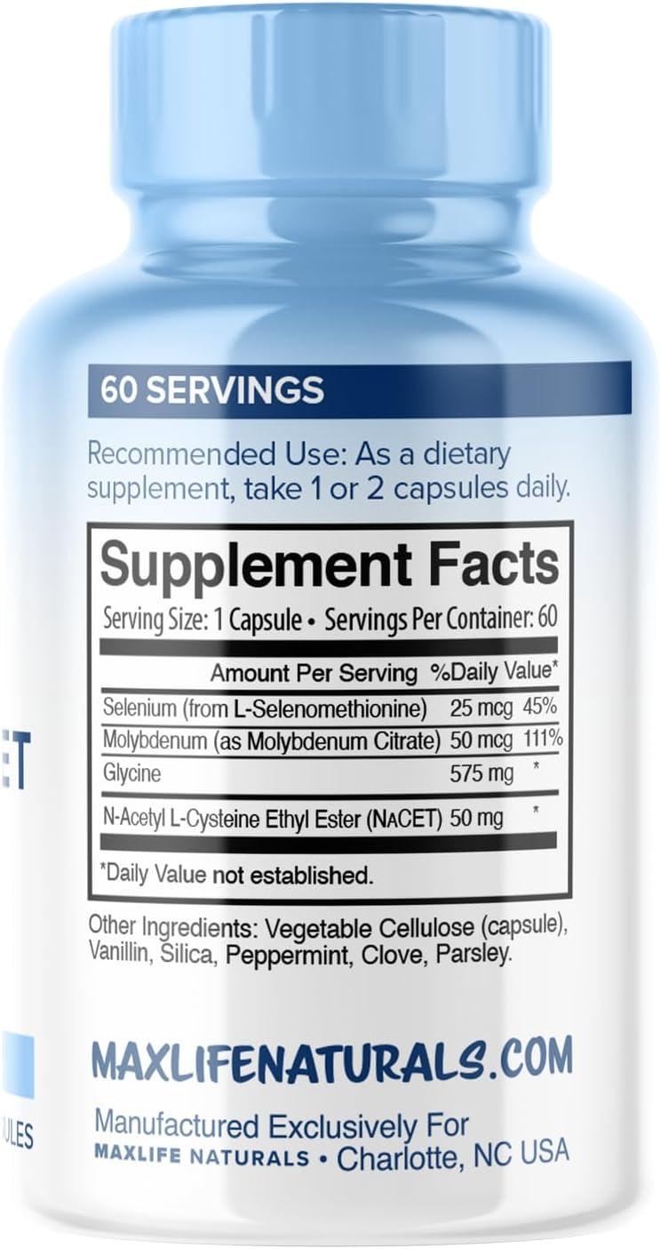 Neuro NACET - 1000mg N-Acetyl Cysteine Ethyl Ester | 20X More Bioavailable  10X Higher Glutathione Boost | Brain Support with Glycine & Selenium -  International Shipping | Buy Now with Express International Delivery
