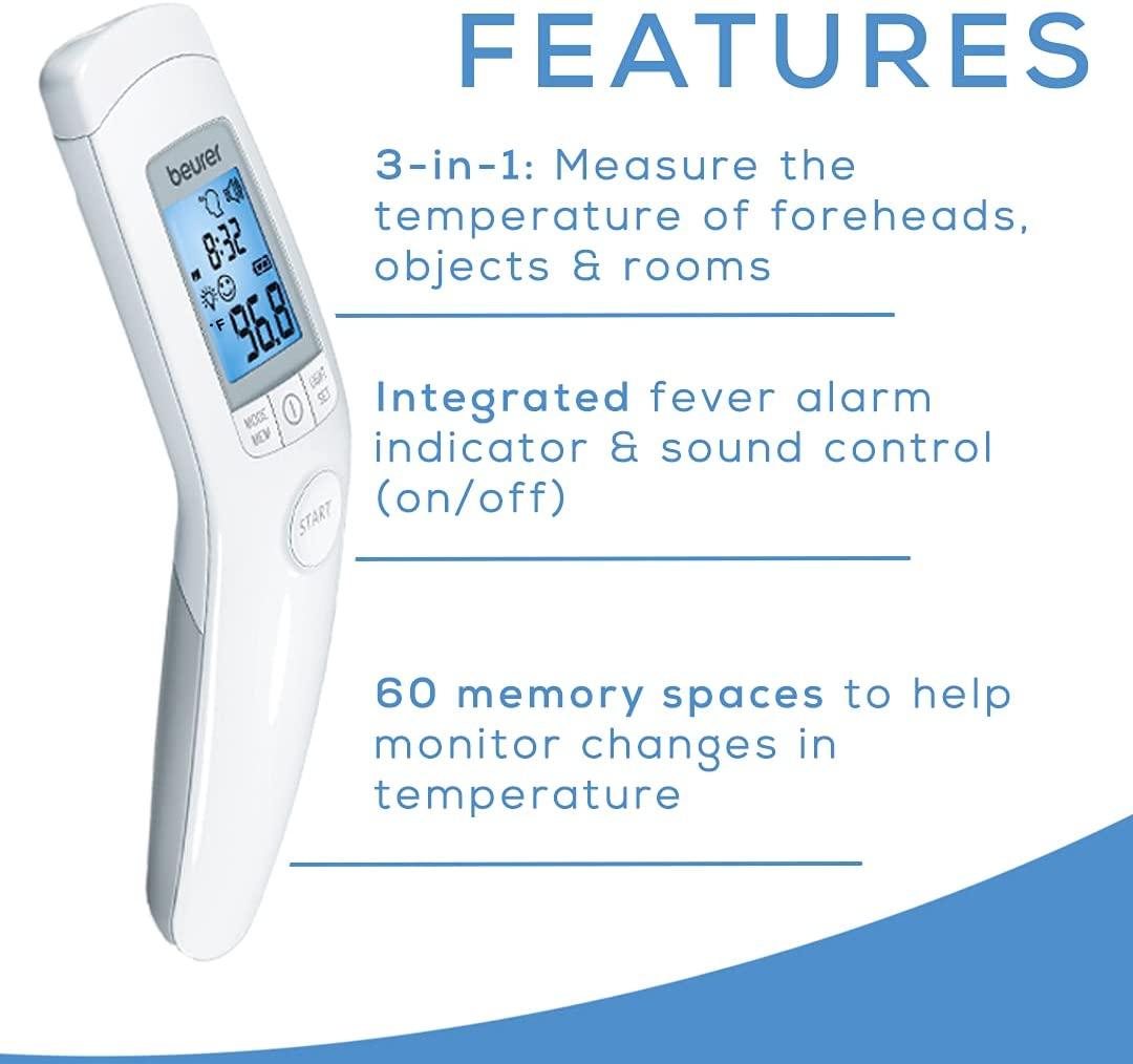 Beurer Thermomètre médical sans contact FT 90 