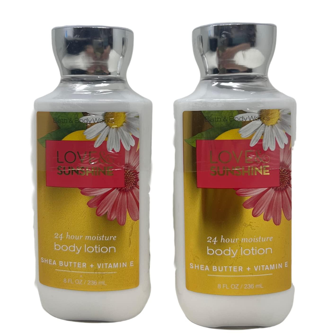 Bath and Body Works 2 Pack Love & Sunshine Super Smooth Body Lotion 8 Oz