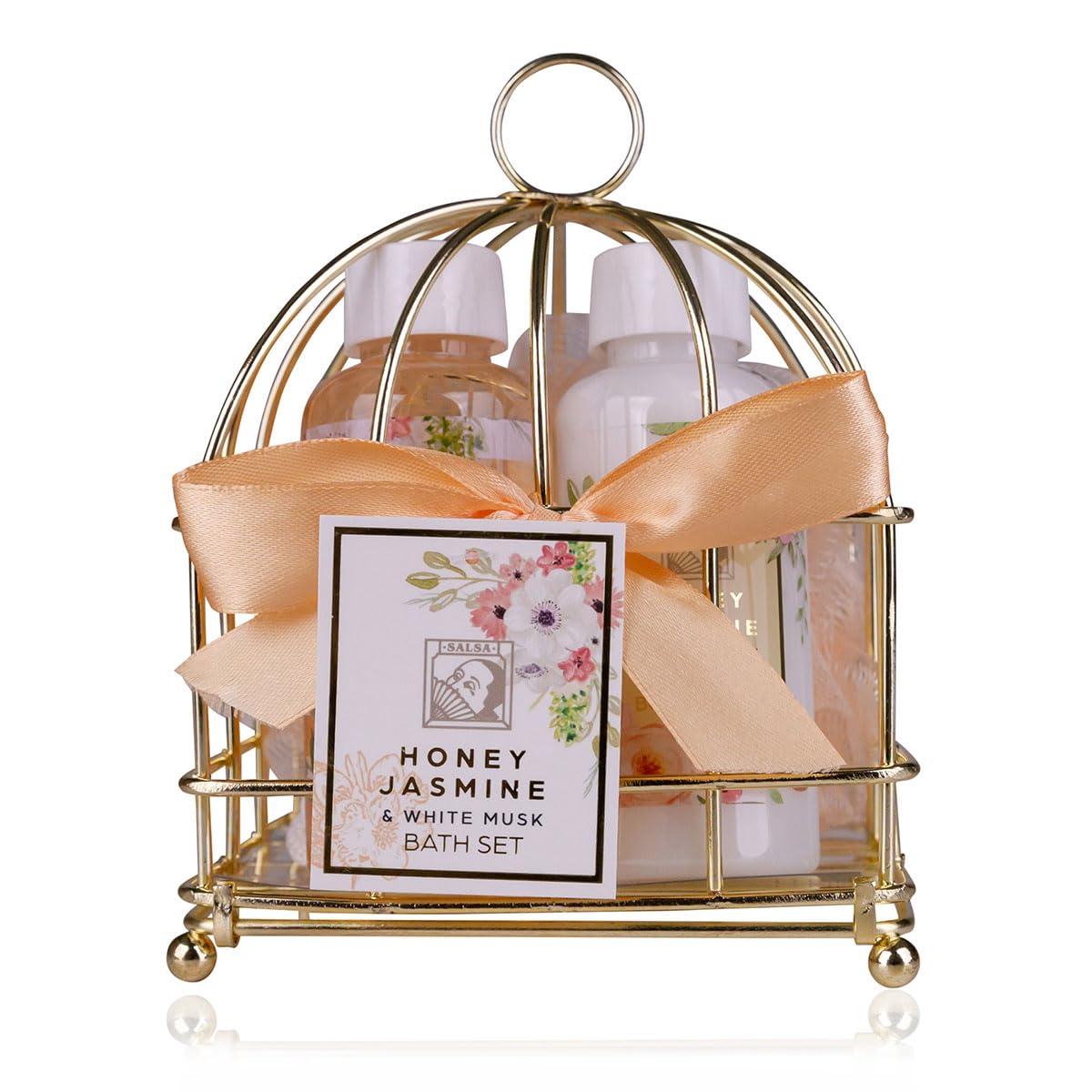 Accentra Honey Jasmine Shower Set Wellness Gift Set for Women