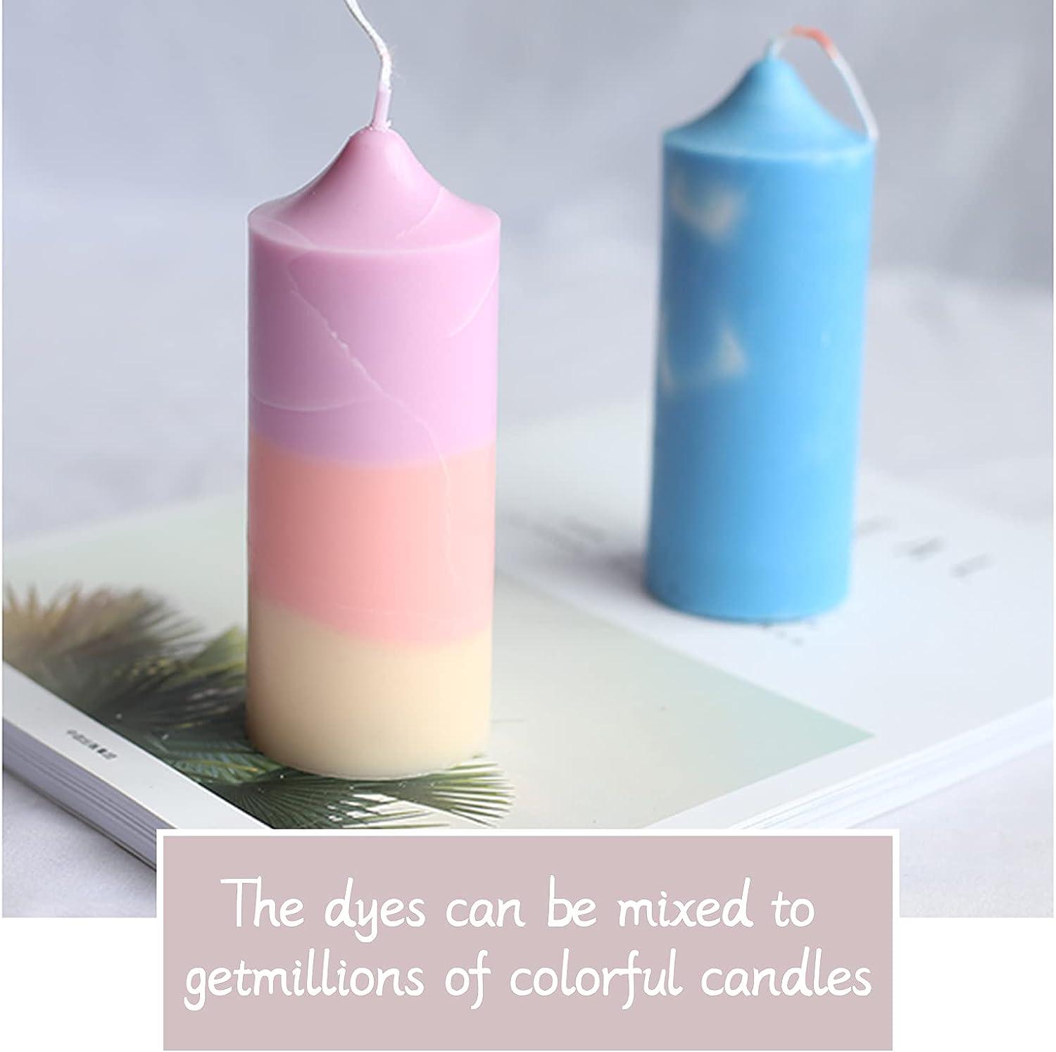 Gift2U DIY Candle Dye - Candle Wax Dye Popular 34 Color Chocolate Shaped Wax  Dyes for Candle Making Soy Candle Color Dyes