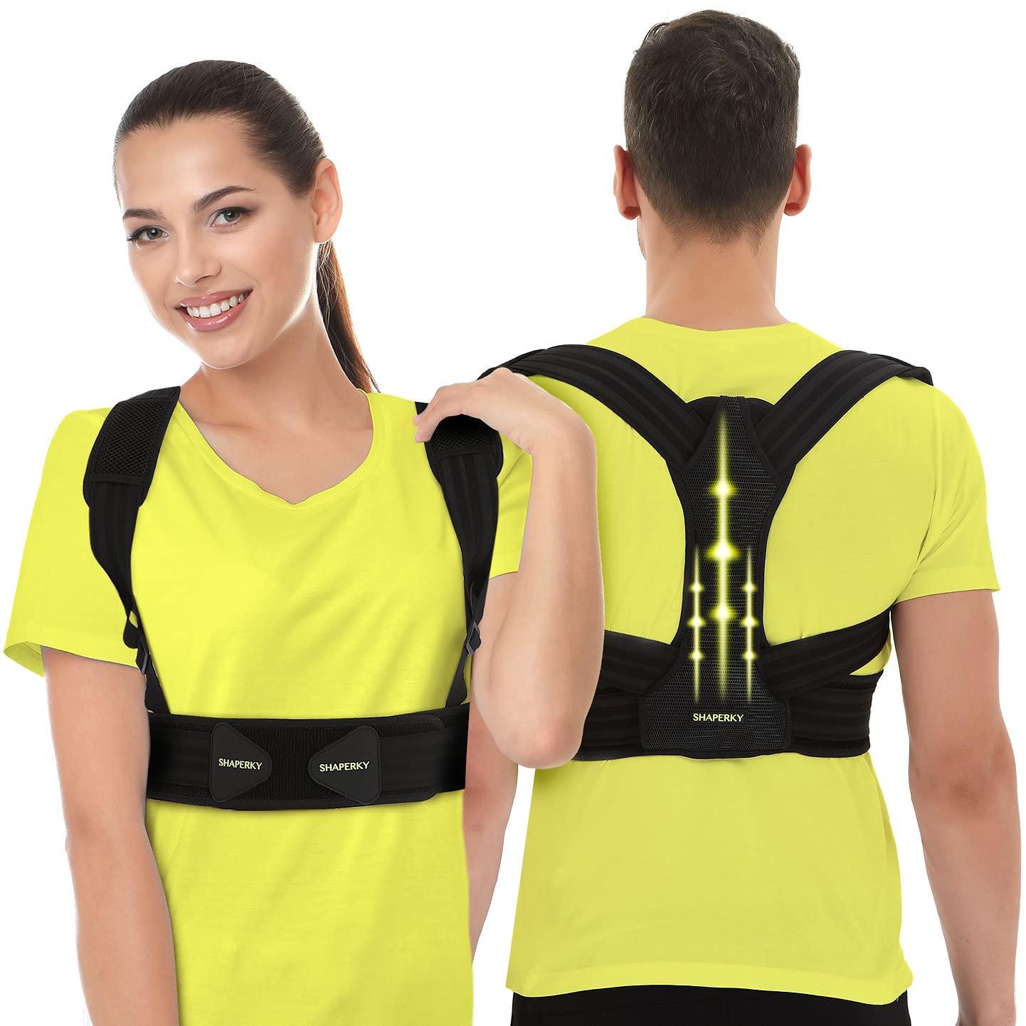 Unisex Thoracic Upper Back Brace for Lower Back Pain Relief