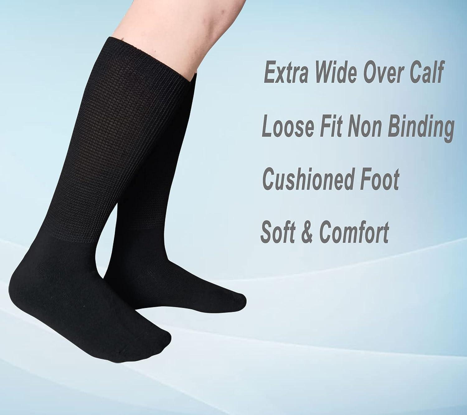 COIYUFUX Extra Wide Bariatric Socks Diabetic Sock for Lymphedema