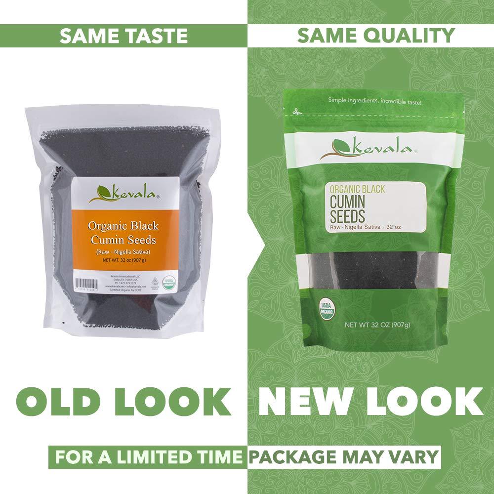 Kevala Organic Raw Black Cumin Seeds (Nigella Sativa) 2 lb Premium