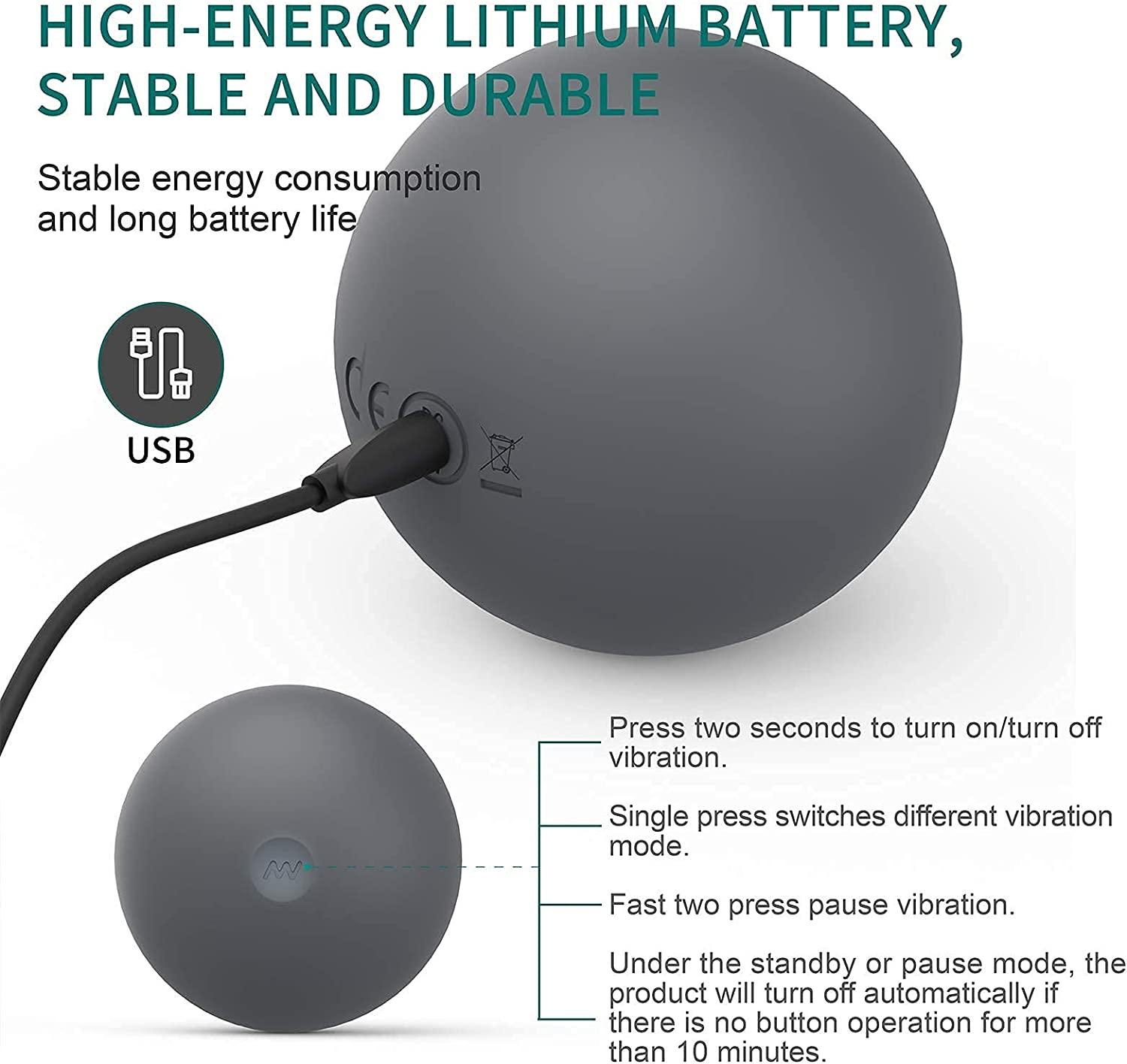 Maxgia 5 Speed Vibrating Massage Ball | Lacrosse Ball Roller for Trigger  Point Therapy | Deep Tissue Massager for Pain Relief & Muscle Recovery |  Gray | Buy Now with Express International Delivery | GoSupps.com