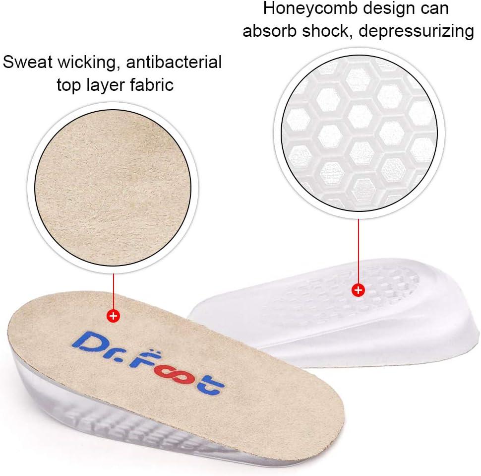 Dr.Foot Height Increase Insoles, Heel Cushion Inserts, Heel Lift
