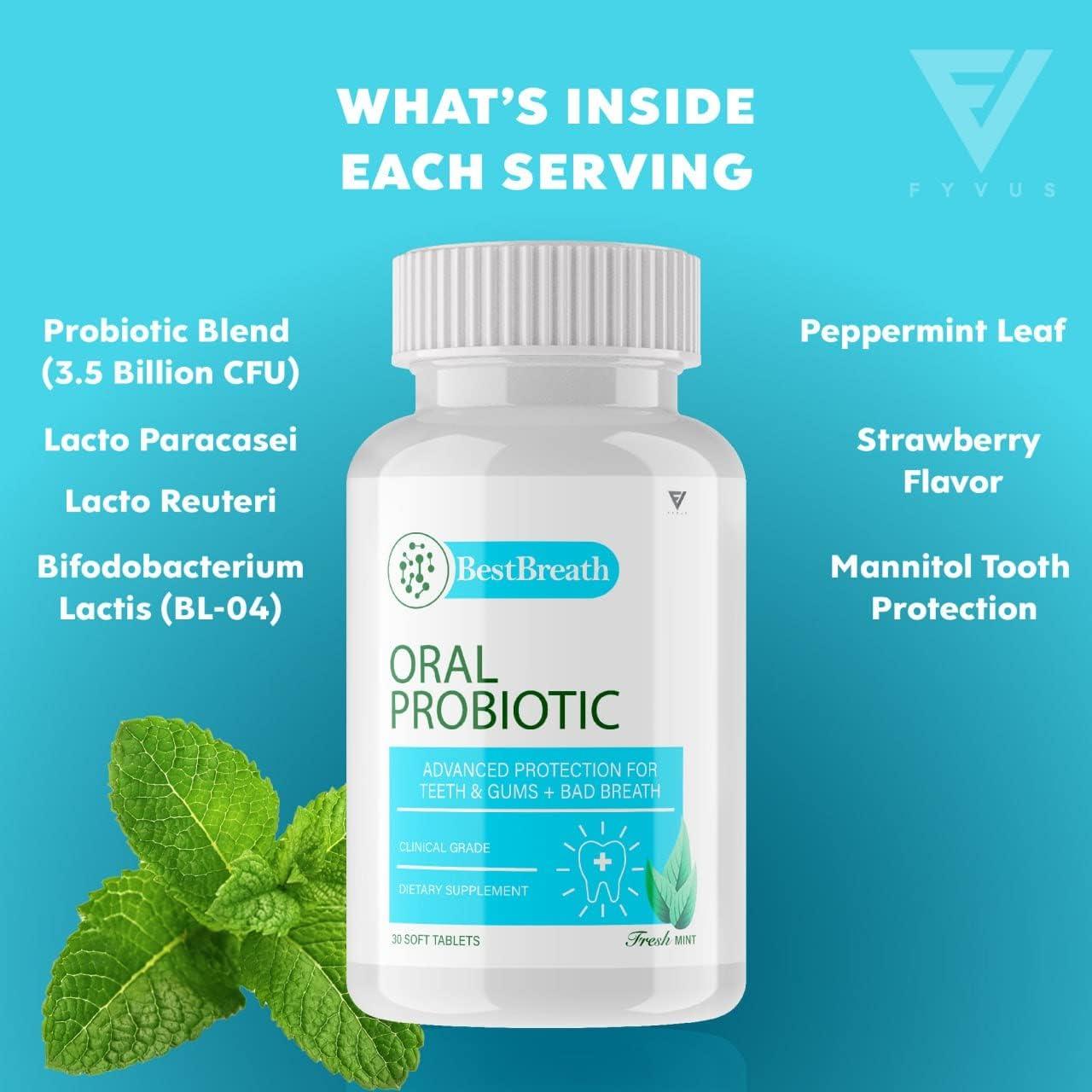 Best Breath Mints For Bad Breath Best Breath Oral Probiotic Mints for Bad Breath - Dental Probiotics for