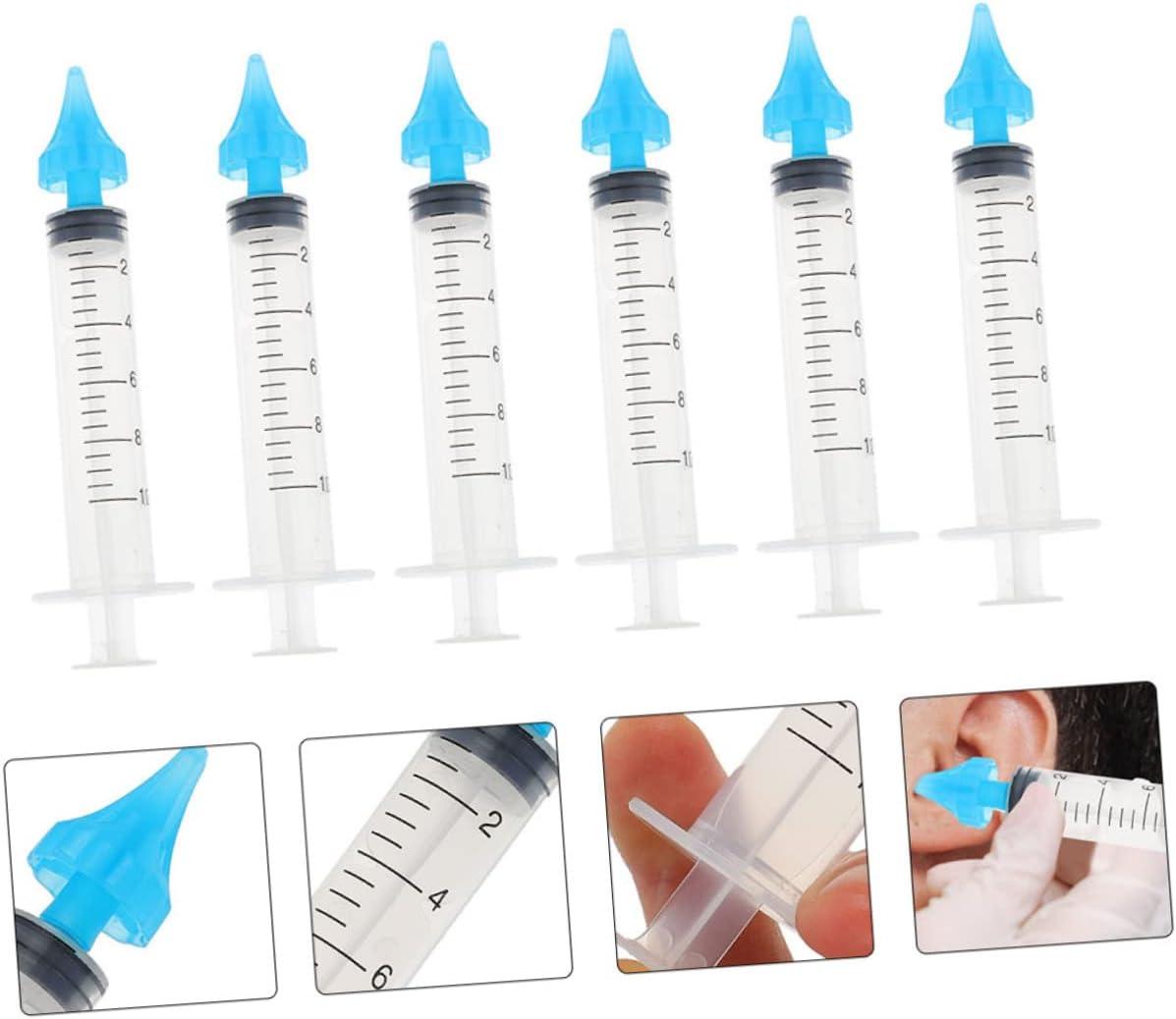 6pcs Ear Rinser Ear Tunnels Nose Flusher for Nose Cleaner Ear Flush