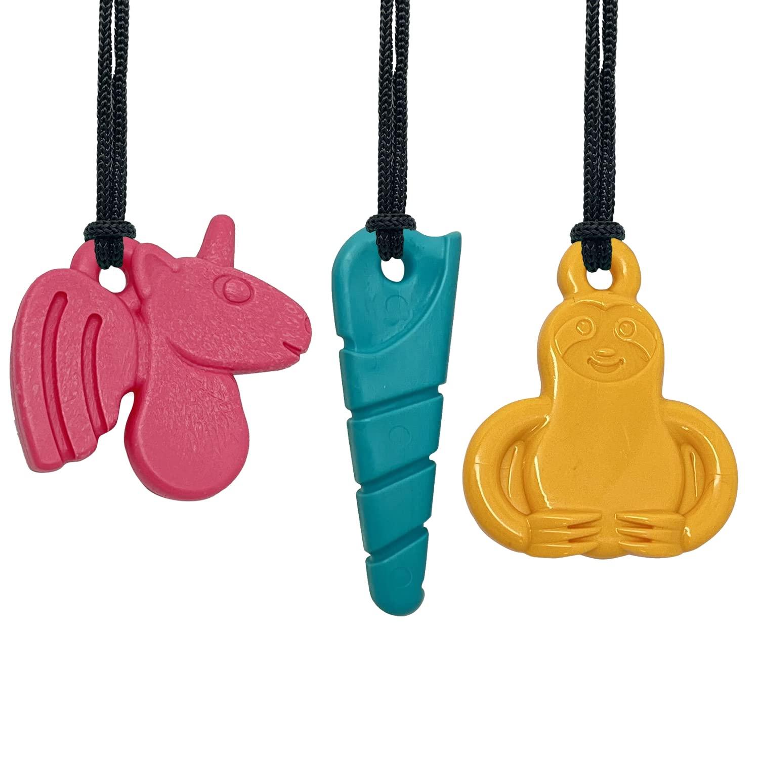 Amazon.com : Sensory Chew Necklaces for Kids Adults, Chew Toys for Kids  with Autism Anxiety ADHD SPD or Special Needs, Silicone Donut Chewy Chewing Necklace  Sensory Help to Relieve Stress : Baby